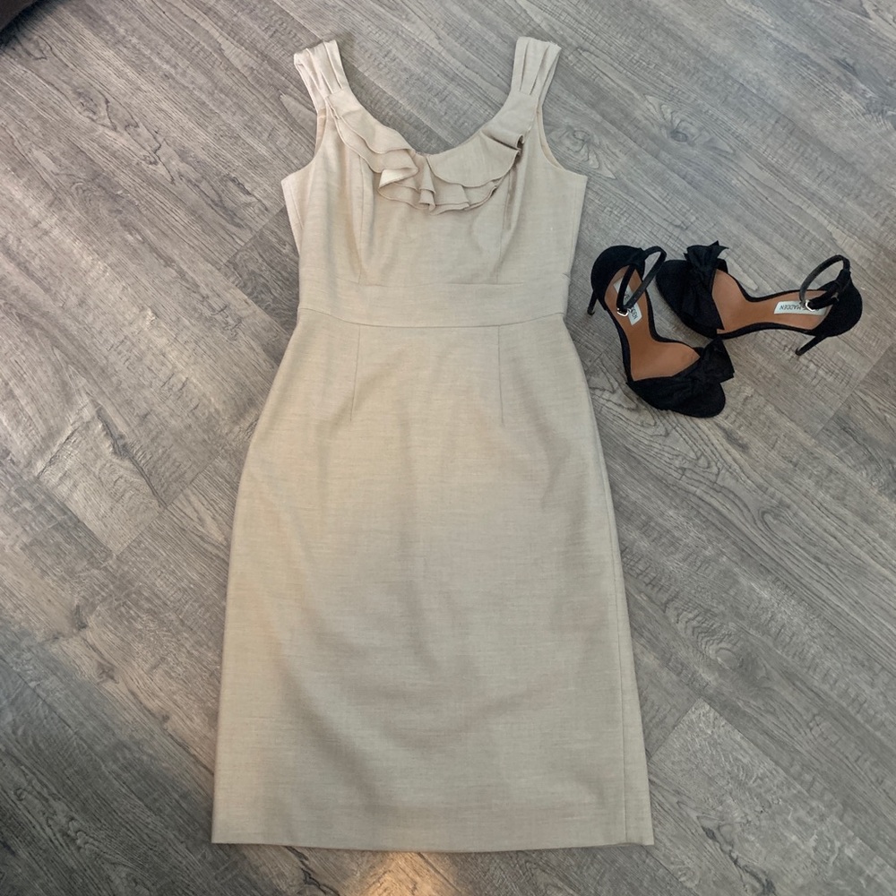 ✨Antonio Melani Tan Pencil Dress Size 0